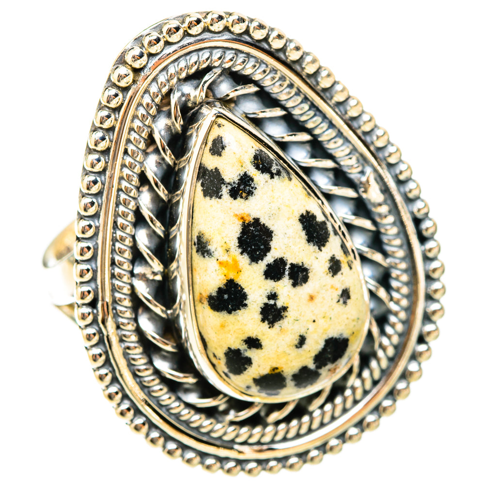 Dalmatian Jasper Rings handcrafted by Ana Silver Co - RING119750 - Photo 2
