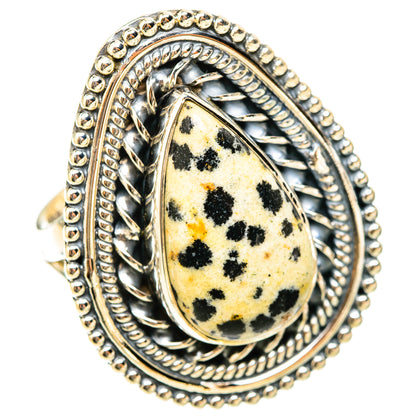 Dalmatian Jasper Rings handcrafted by Ana Silver Co - RING119750 - Photo 2