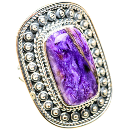 Charoite Rings handcrafted by Ana Silver Co - RING119763 - Photo 2