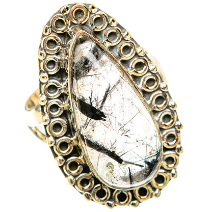 Tourmalinated Quartz Rings handcrafted by Ana Silver Co - RING119764 - Photo 2