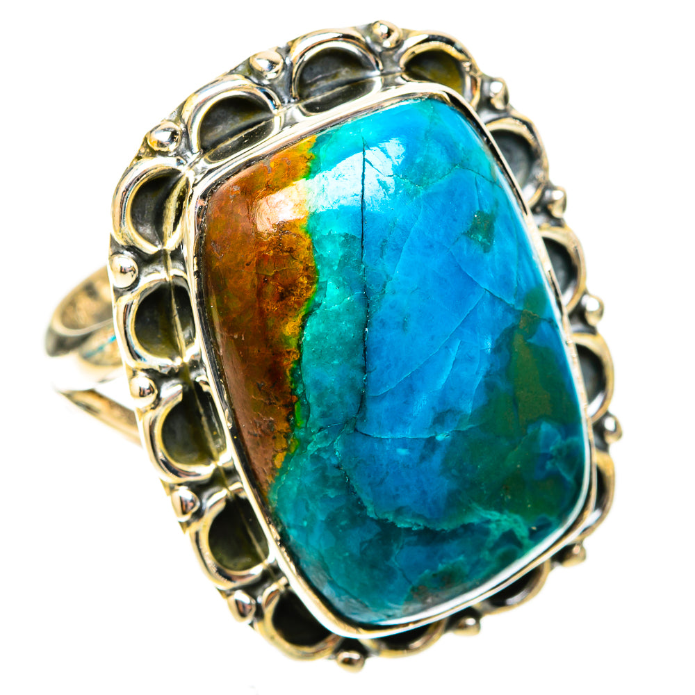 Chrysocolla Rings handcrafted by Ana Silver Co - RING119776 - Photo 2