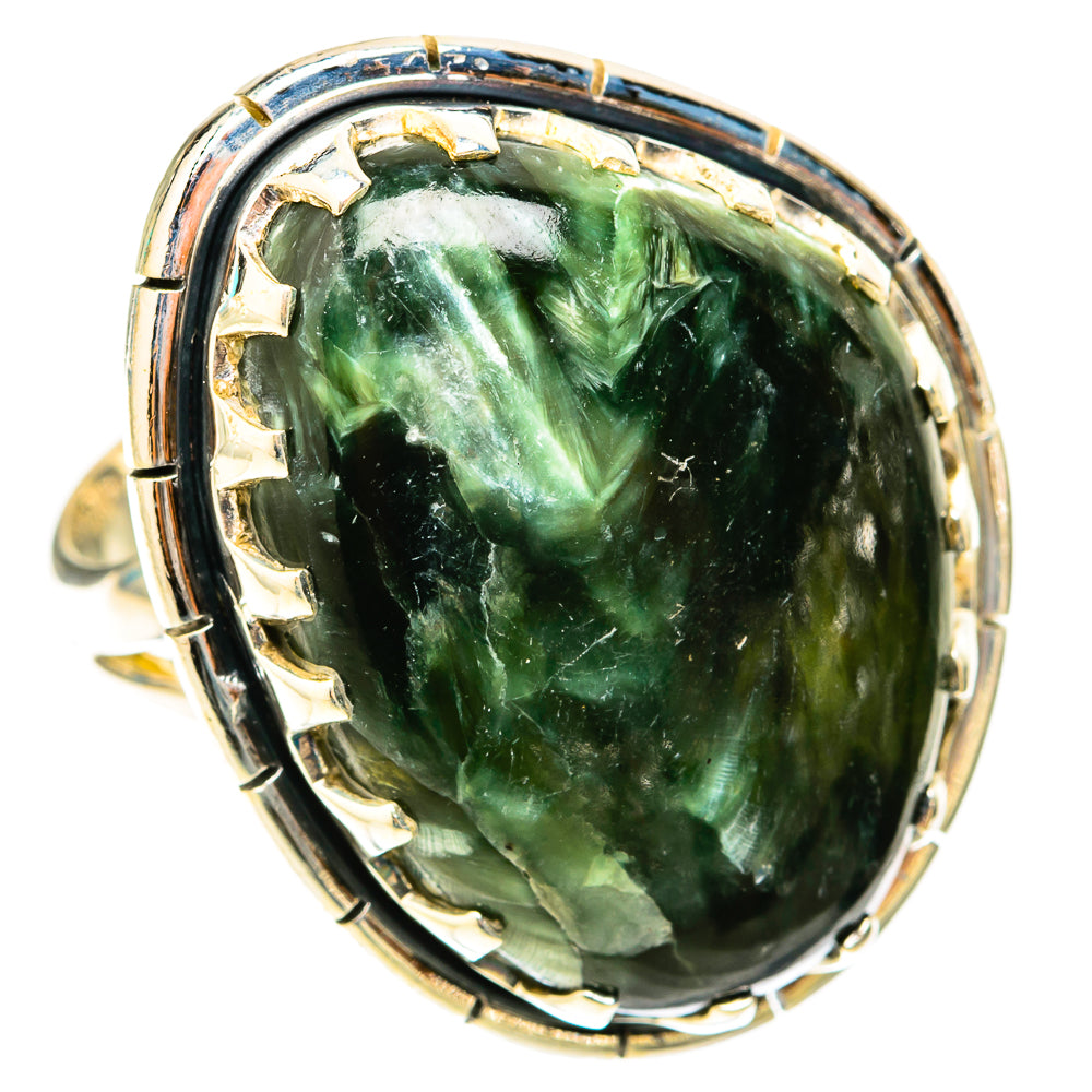 Seraphinite Rings handcrafted by Ana Silver Co - RING119782 - Photo 2