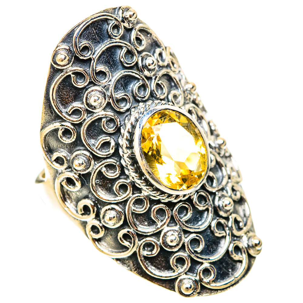 Citrine Rings handcrafted by Ana Silver Co - RING119792 - Photo 2