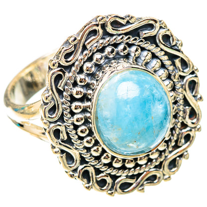 Aquamarine Rings handcrafted by Ana Silver Co - RING119813 - Photo 2