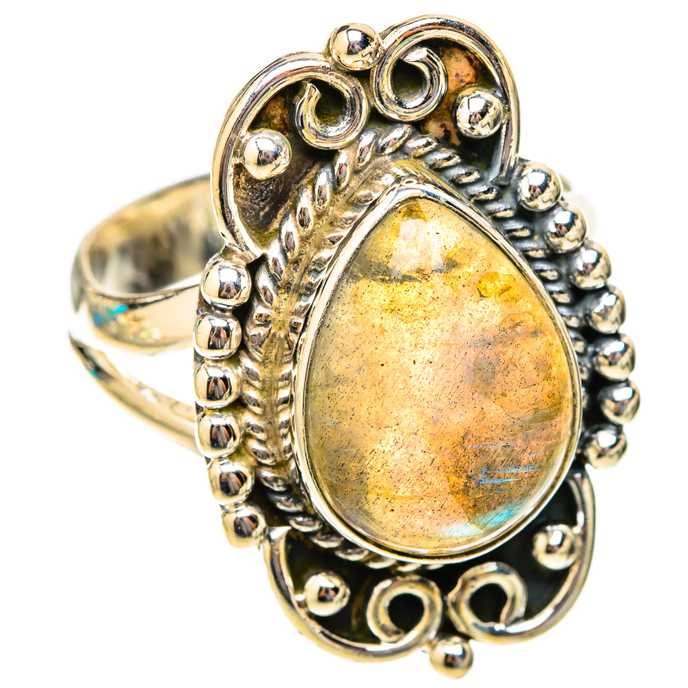 Labradorite Rings handcrafted by Ana Silver Co - RING119816 - Photo 2