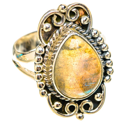 Labradorite Rings handcrafted by Ana Silver Co - RING119816 - Photo 2
