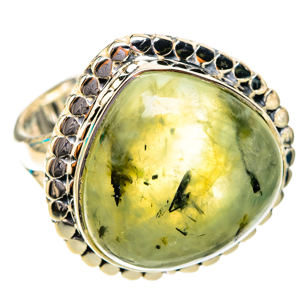 Prehnite Rings handcrafted by Ana Silver Co - RING119818 - Photo 2