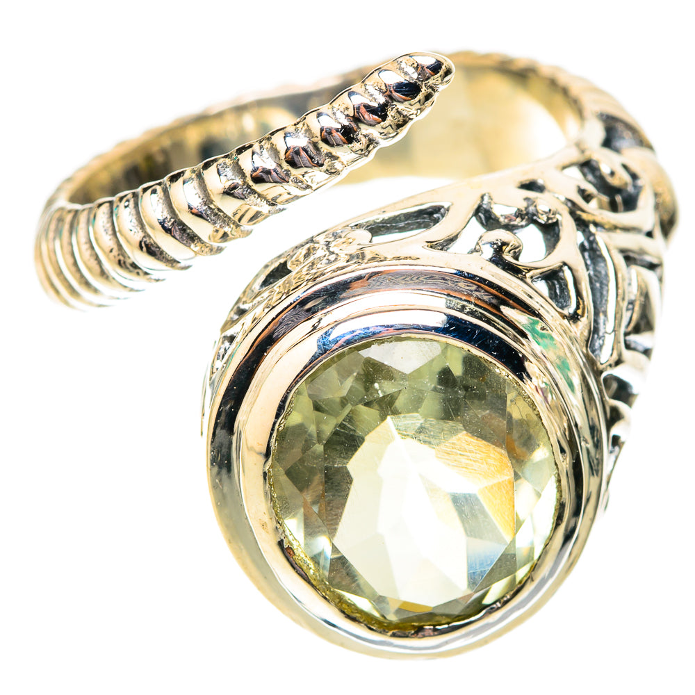 Green Amethyst Rings handcrafted by Ana Silver Co - RING119819 - Photo 2