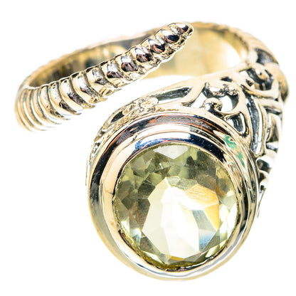 Green Amethyst Rings handcrafted by Ana Silver Co - RING119819 - Photo 2