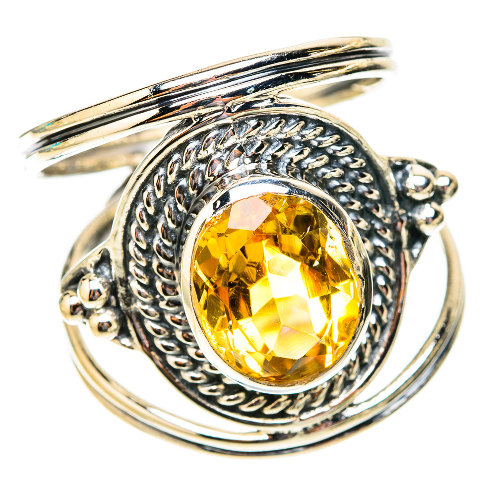 Citrine Rings handcrafted by Ana Silver Co - RING119826 - Photo 2
