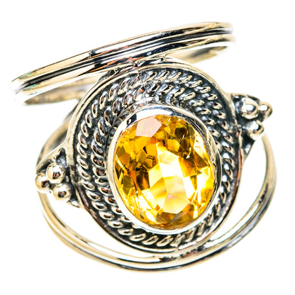 Citrine Rings handcrafted by Ana Silver Co - RING119826 - Photo 2