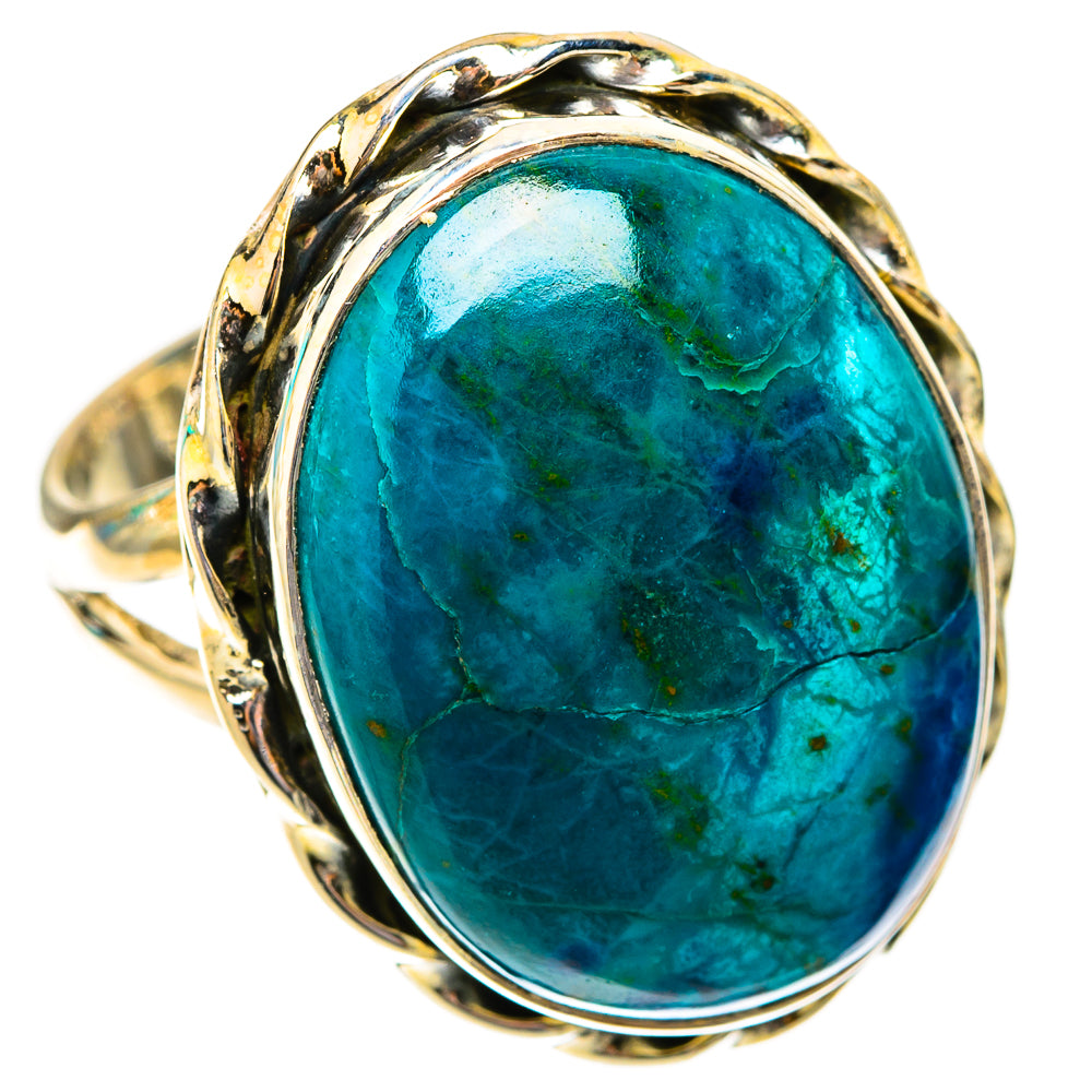 Chrysocolla Rings handcrafted by Ana Silver Co - RING119846 - Photo 2