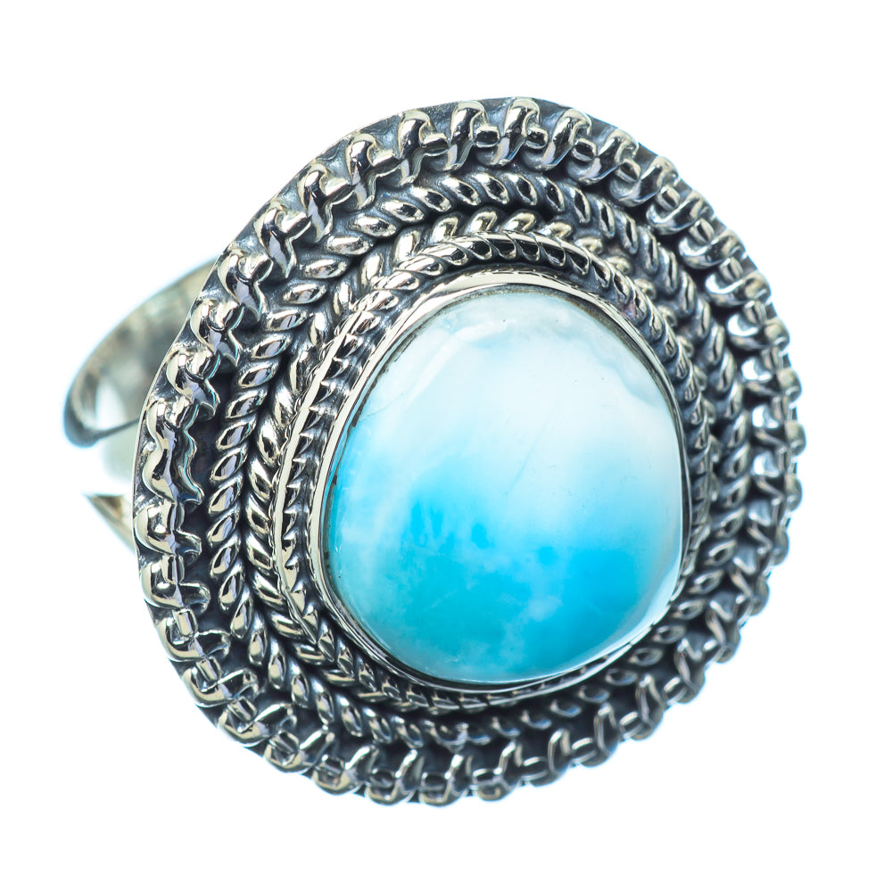 Larimar Rings handcrafted by Ana Silver Co - RING11985