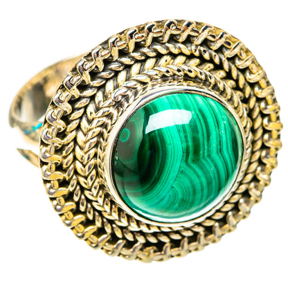 Malachite Rings handcrafted by Ana Silver Co - RING119850 - Photo 2
