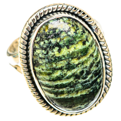Green Swiss Opal Rings handcrafted by Ana Silver Co - RING119852 - Photo 2