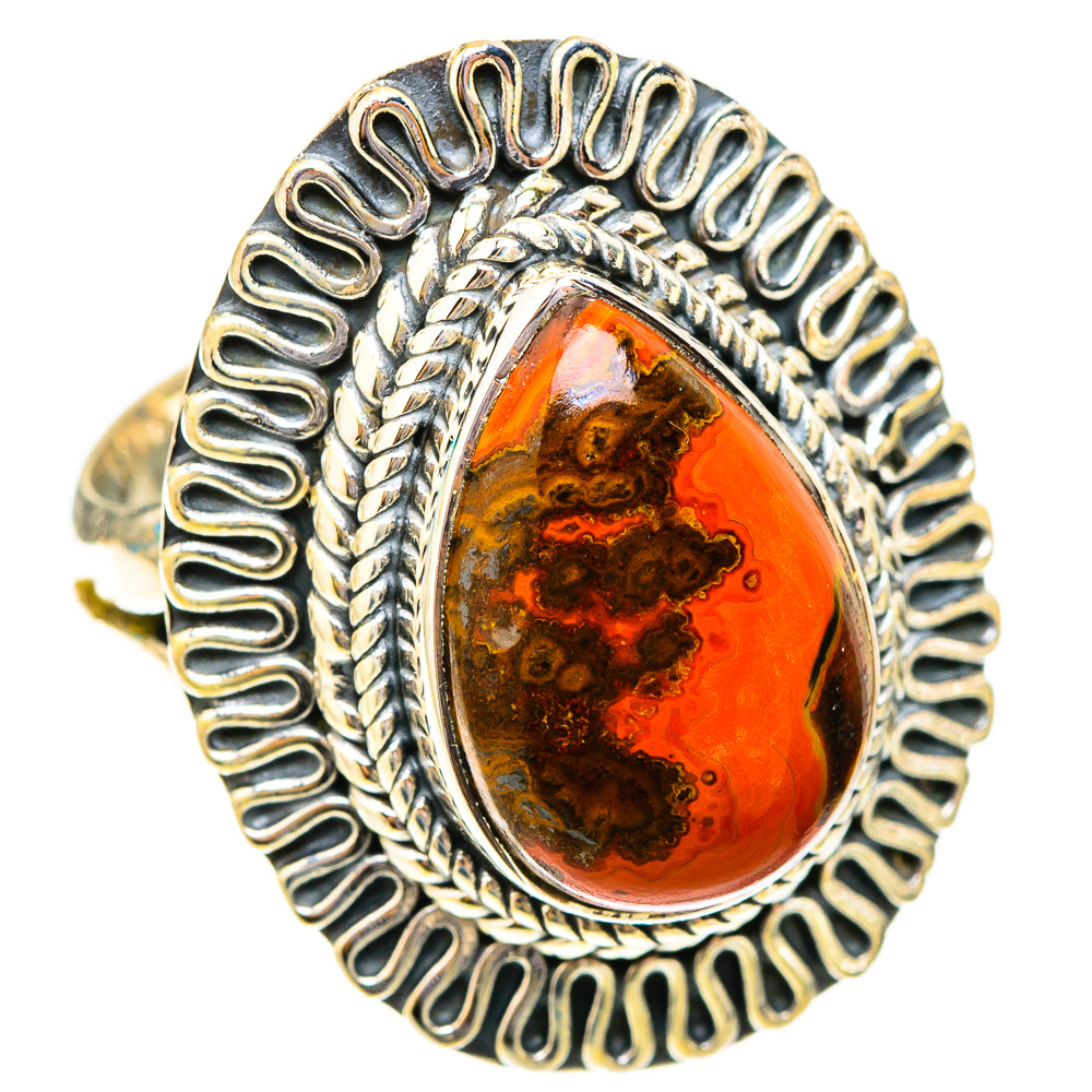 Moroccan Agate Rings handcrafted by Ana Silver Co - RING119857 - Photo 2