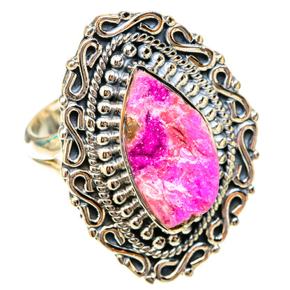 Cobalto Calcite Druzy Rings handcrafted by Ana Silver Co - RING119861 - Photo 2