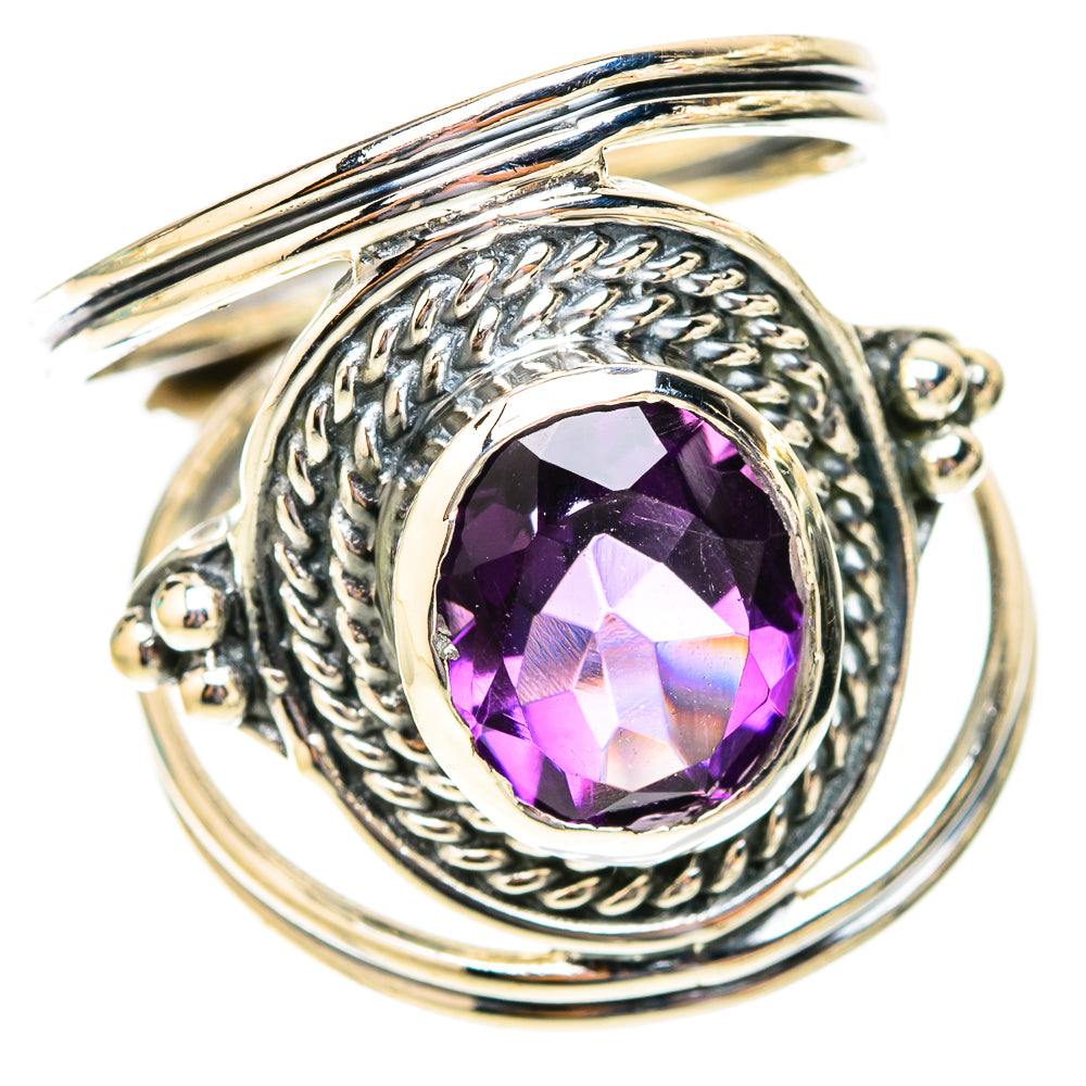 Amethyst Rings handcrafted by Ana Silver Co - RING119863 - Photo 2