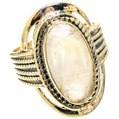 Rainbow Moonstone Rings handcrafted by Ana Silver Co - RING119868 - Photo 2