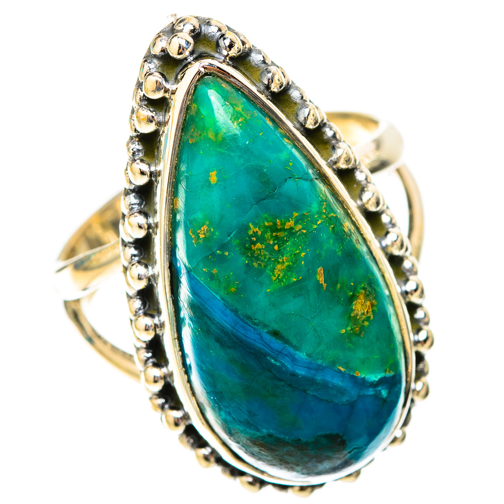 Chrysocolla Rings handcrafted by Ana Silver Co - RING119873 - Photo 2