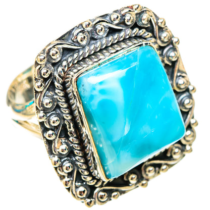 Larimar Rings handcrafted by Ana Silver Co - RING119874 - Photo 2