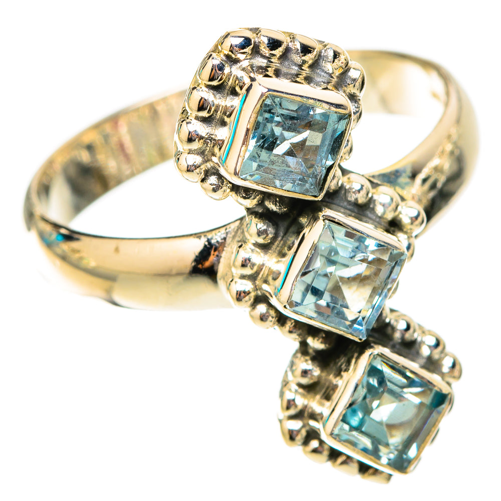Blue Topaz Rings handcrafted by Ana Silver Co - RING119879 - Photo 2