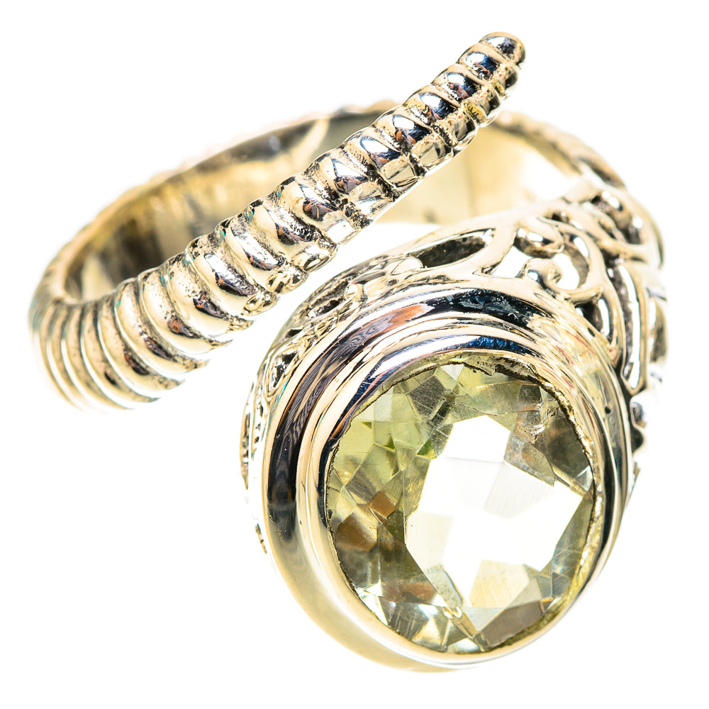 Green Amethyst Rings handcrafted by Ana Silver Co - RING119881 - Photo 2