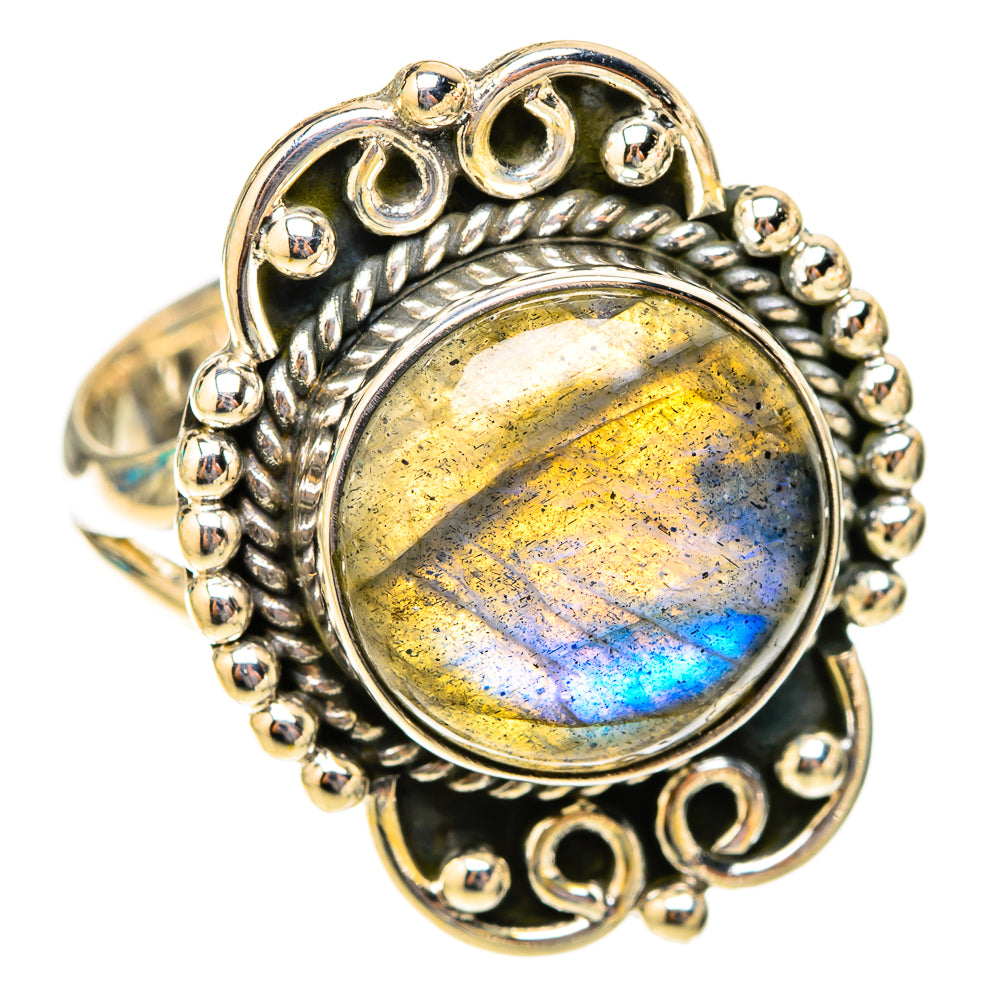 Labradorite Rings handcrafted by Ana Silver Co - RING119905 - Photo 2