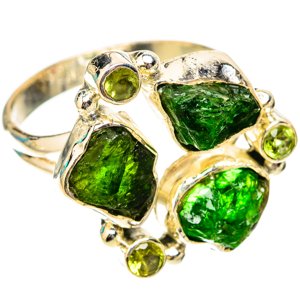 Chrome Diopside Rings handcrafted by Ana Silver Co - RING119910 - Photo 2