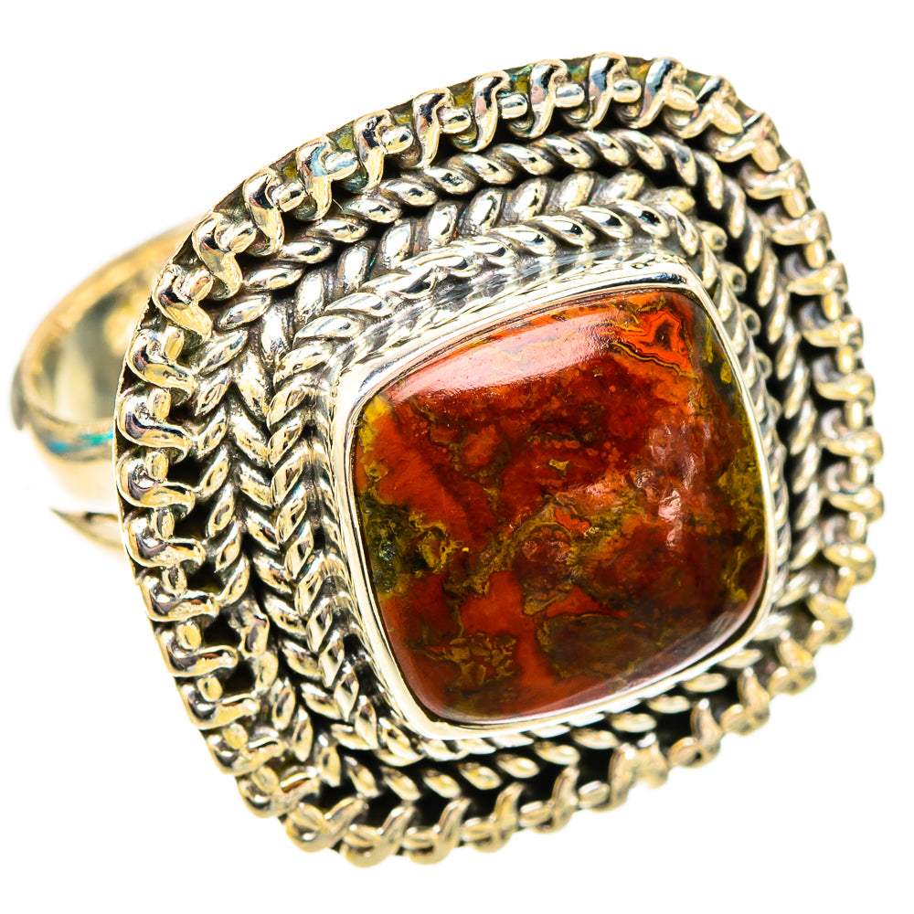 Moroccan Agate Rings handcrafted by Ana Silver Co - RING119913 - Photo 2