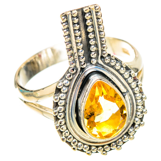 Citrine Rings handcrafted by Ana Silver Co - RING119917 - Photo 2