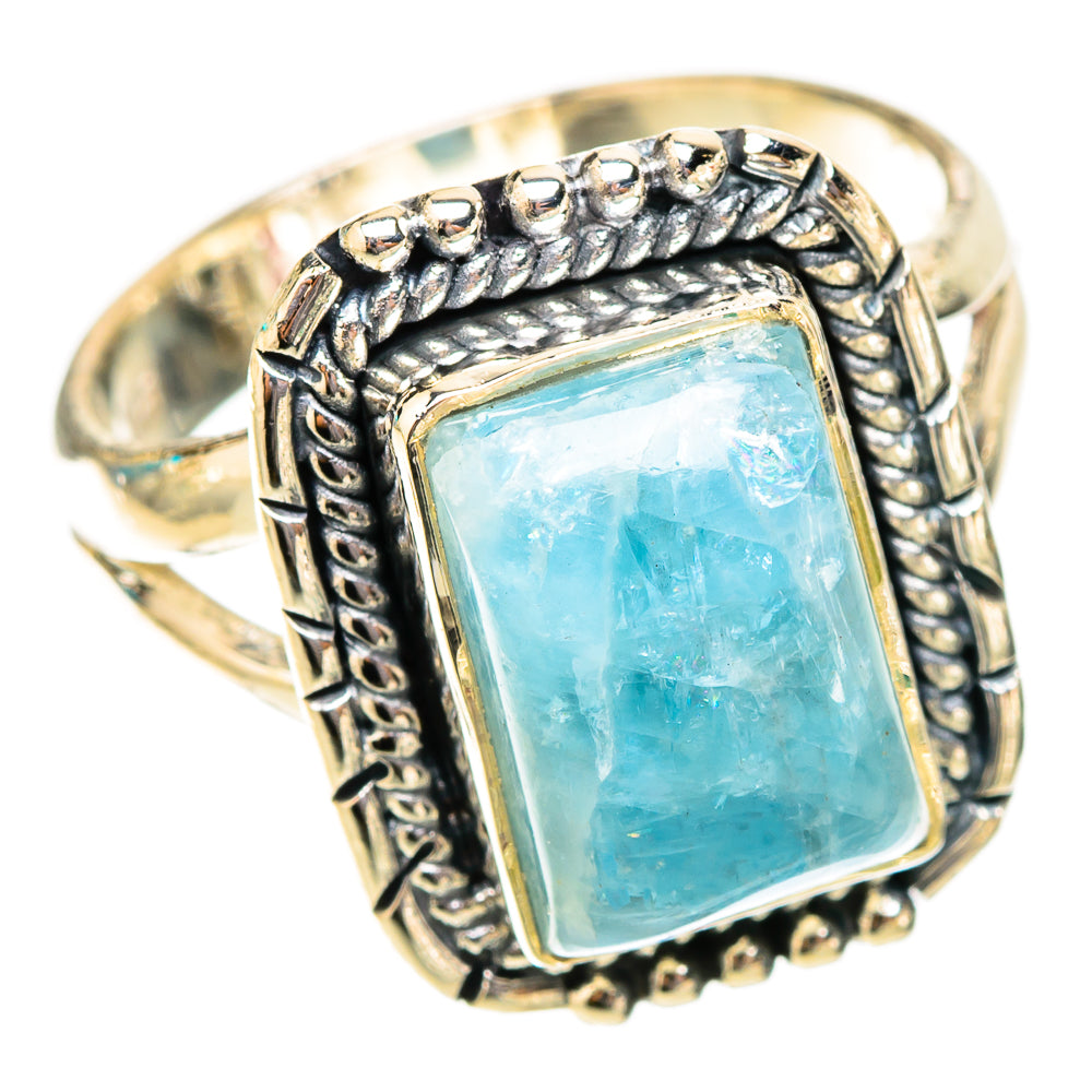 Aquamarine Rings handcrafted by Ana Silver Co - RING119930 - Photo 2