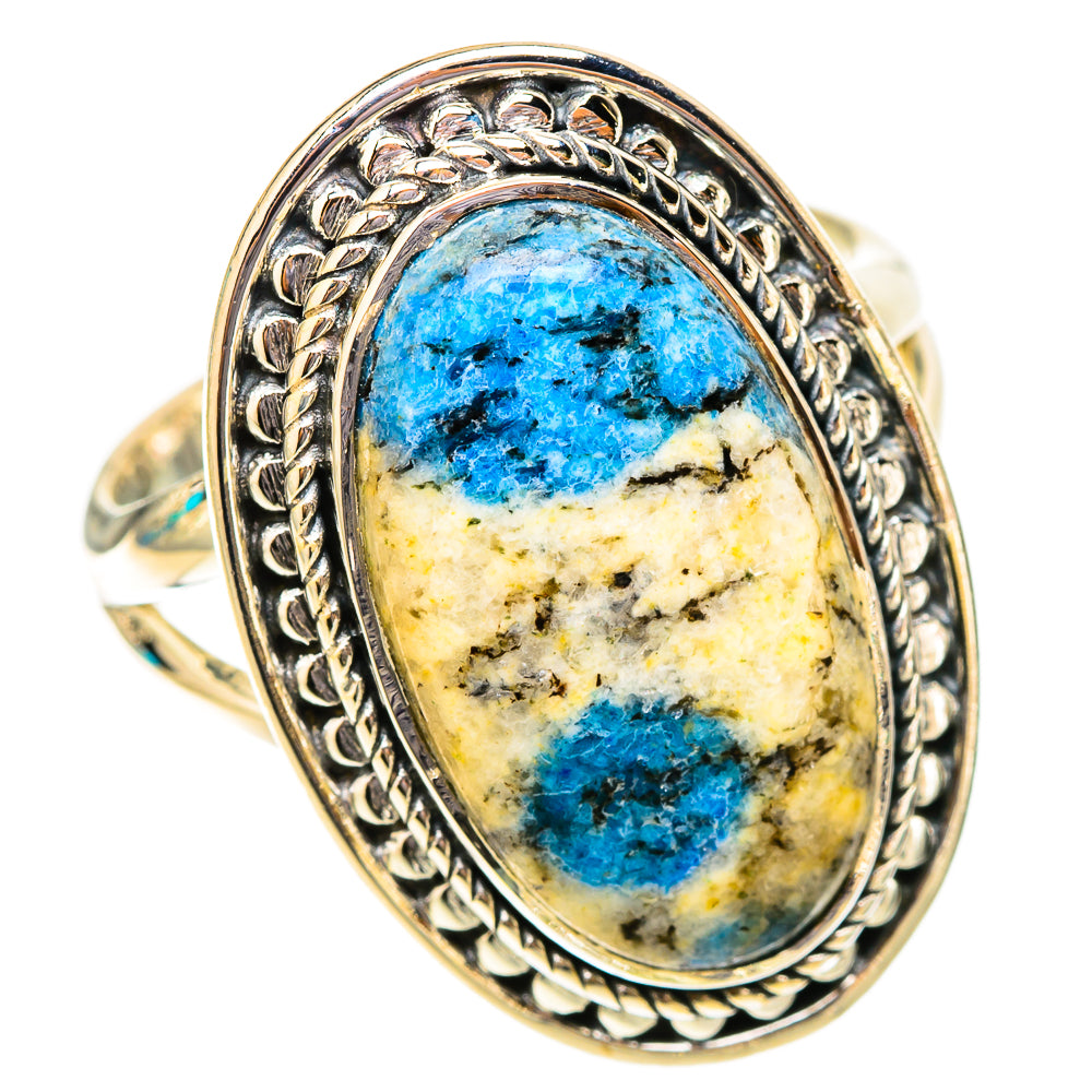 K2 Blue Azurite Rings handcrafted by Ana Silver Co - RING119932 - Photo 2