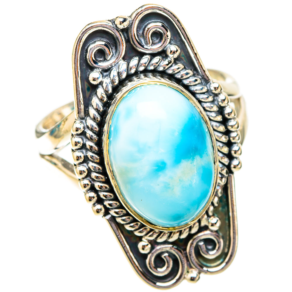 Larimar Rings handcrafted by Ana Silver Co - RING119933 - Photo 2