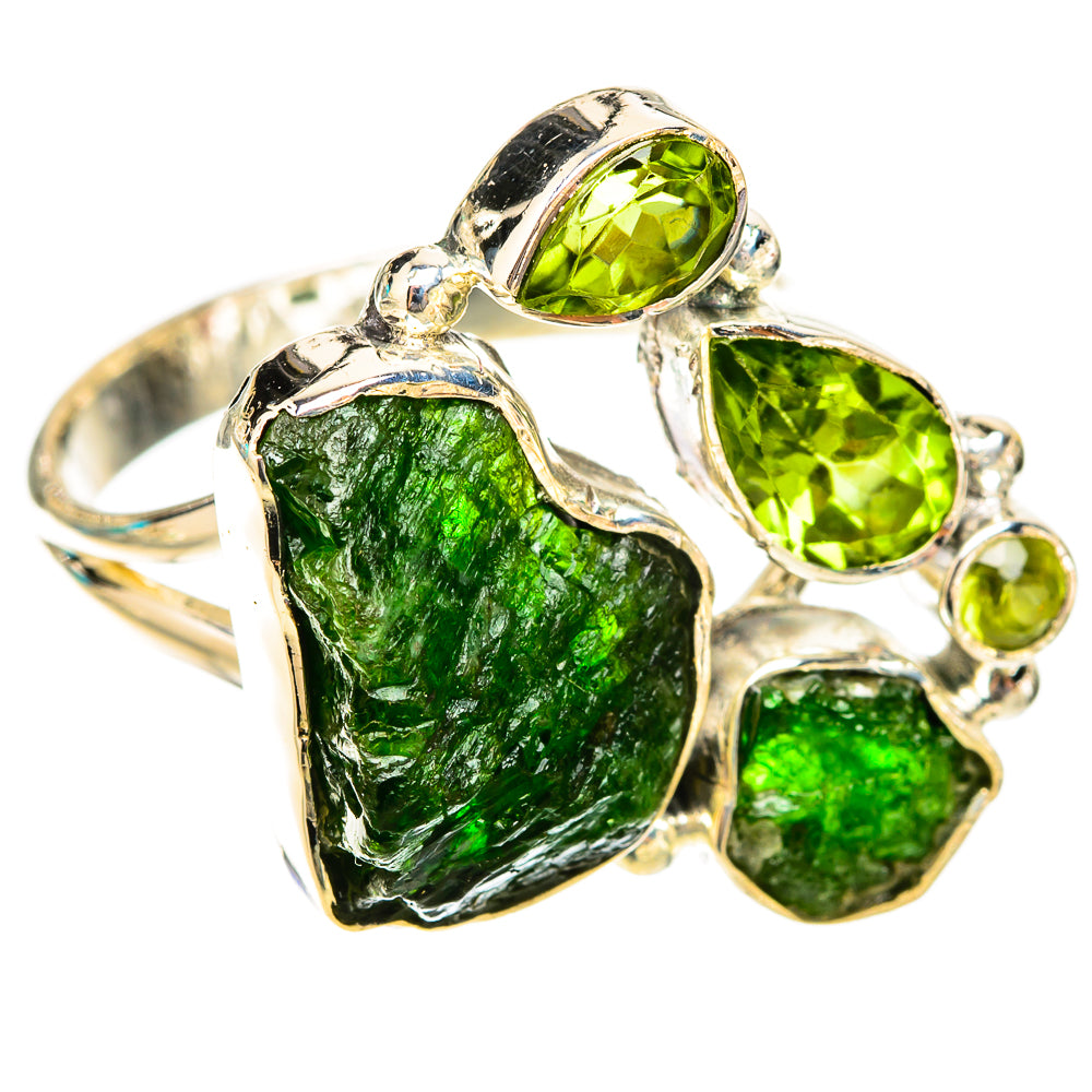 Chrome Diopside Rings handcrafted by Ana Silver Co - RING119935 - Photo 2