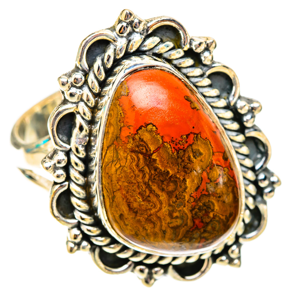 Moroccan Agate Rings handcrafted by Ana Silver Co - RING119941 - Photo 2