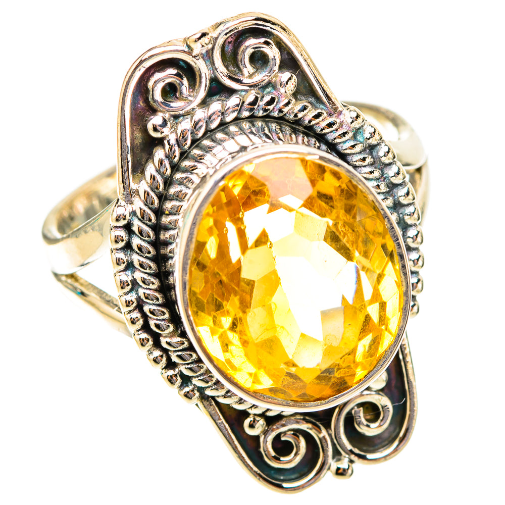 Citrine Rings handcrafted by Ana Silver Co - RING119943 - Photo 2