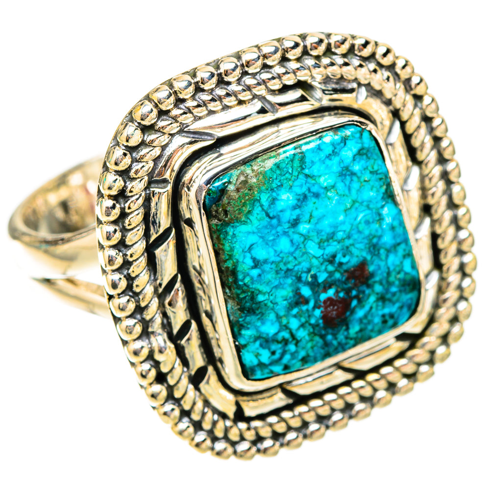 Chrysocolla Rings handcrafted by Ana Silver Co - RING119955 - Photo 2