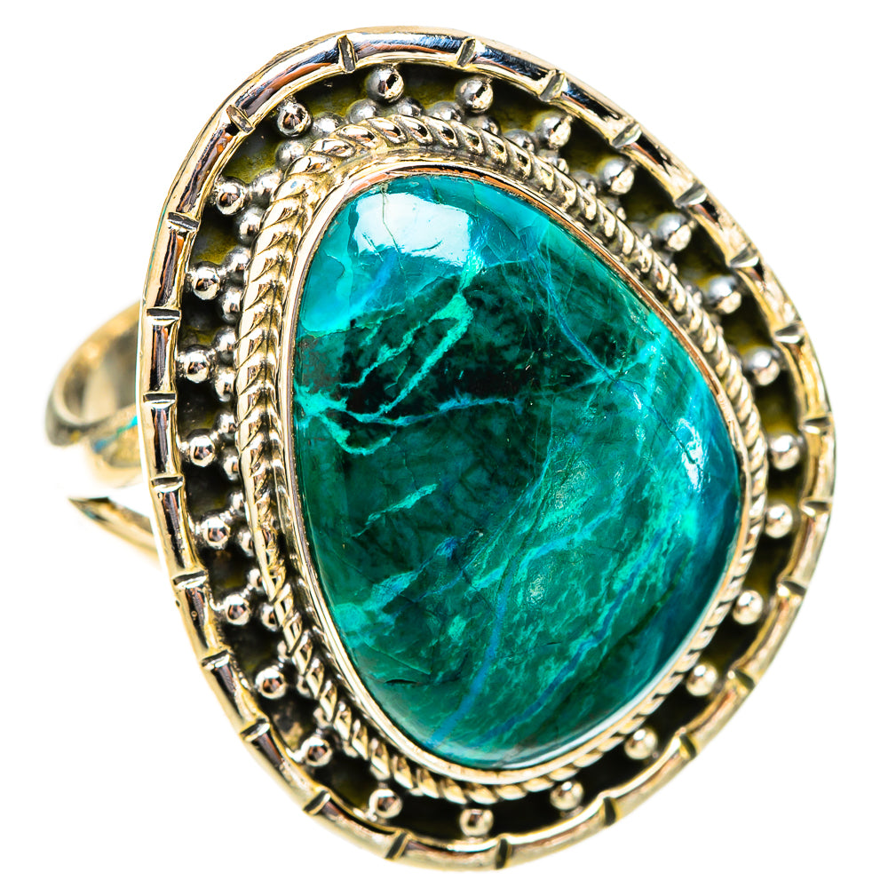 Chrysocolla Rings handcrafted by Ana Silver Co - RING119967 - Photo 2