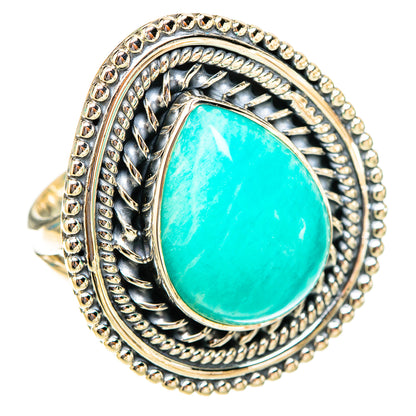 Amazonite Rings handcrafted by Ana Silver Co - RING119969 - Photo 2