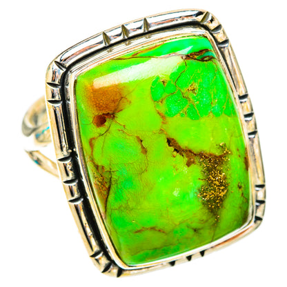 Green Copper Composite Turquoise Rings handcrafted by Ana Silver Co - RING119973 - Photo 2