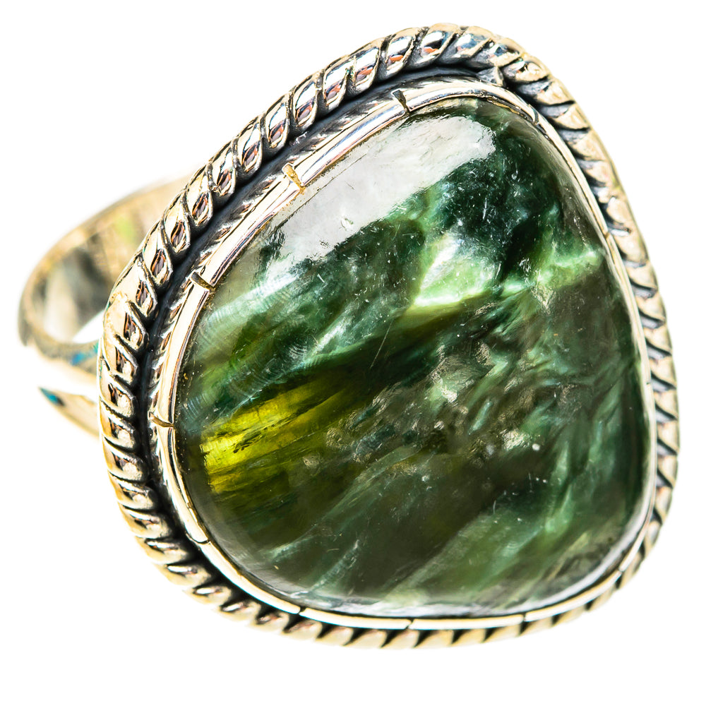 Seraphinite Rings handcrafted by Ana Silver Co - RING119978 - Photo 2