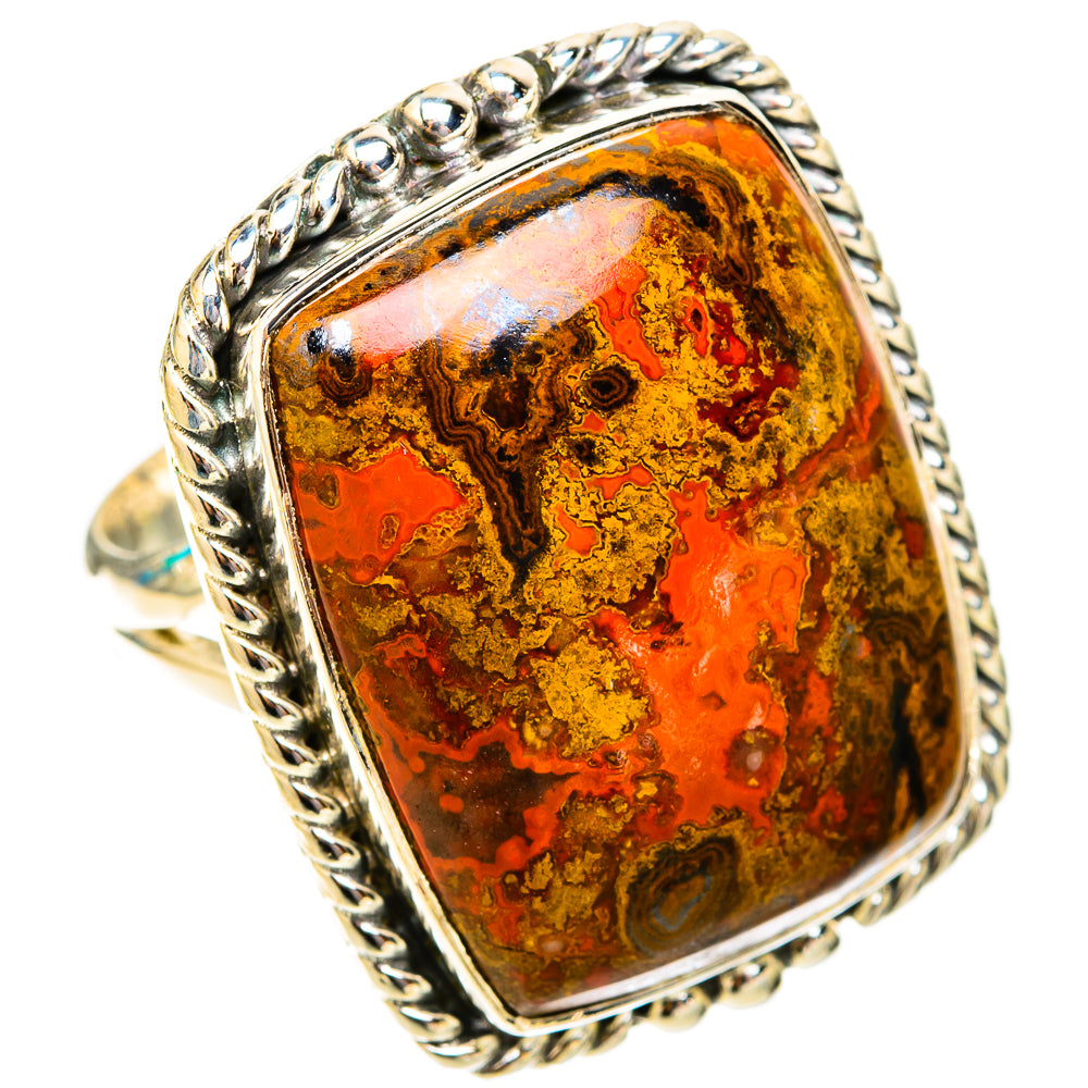 Moroccan Agate Rings handcrafted by Ana Silver Co - RING119979 - Photo 2