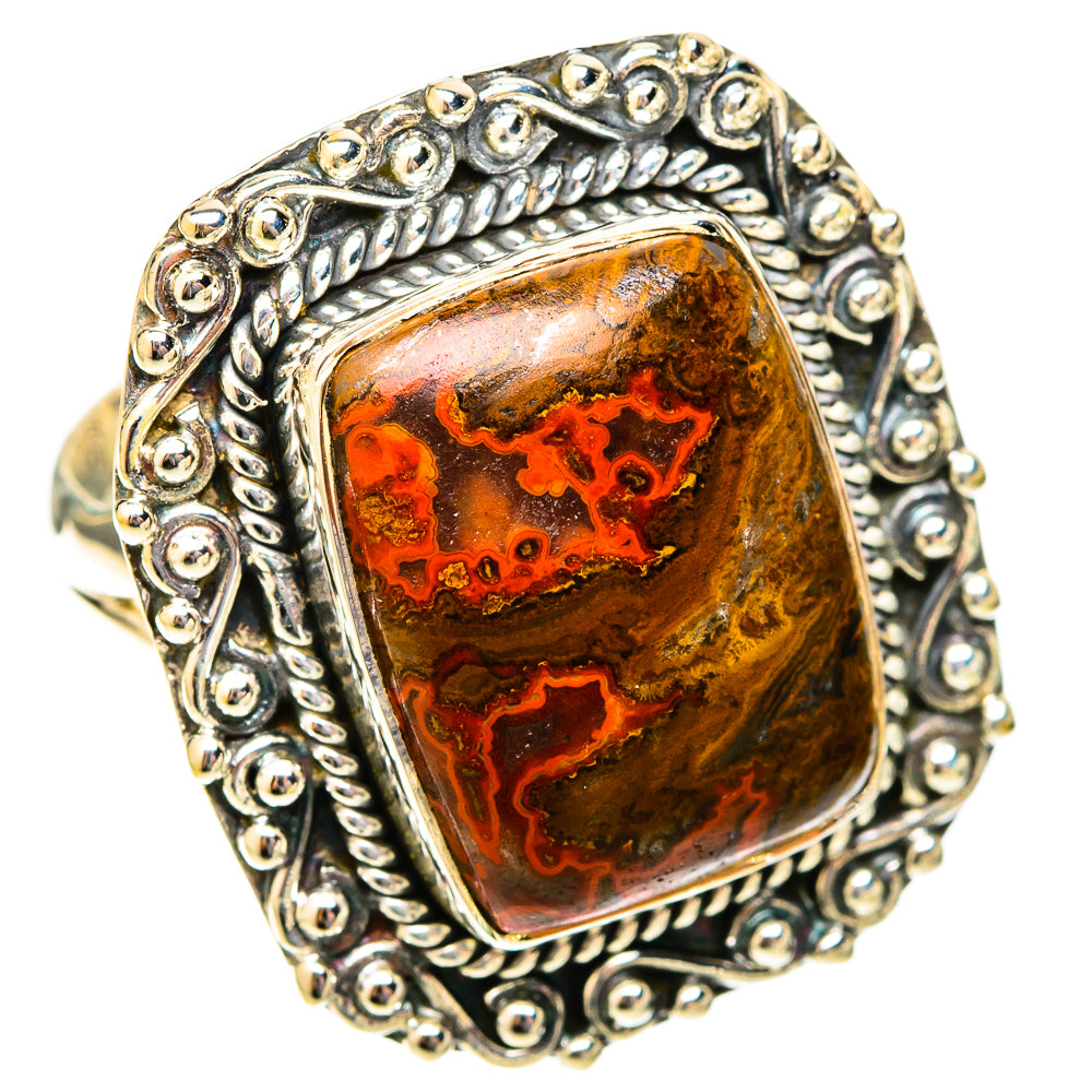Moroccan Agate Rings handcrafted by Ana Silver Co - RING119984 - Photo 2