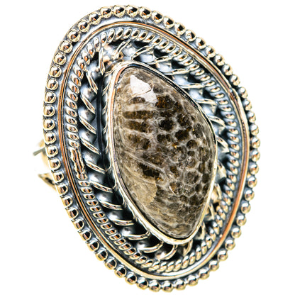 Stingray Coral Rings handcrafted by Ana Silver Co - RING119996 - Photo 2
