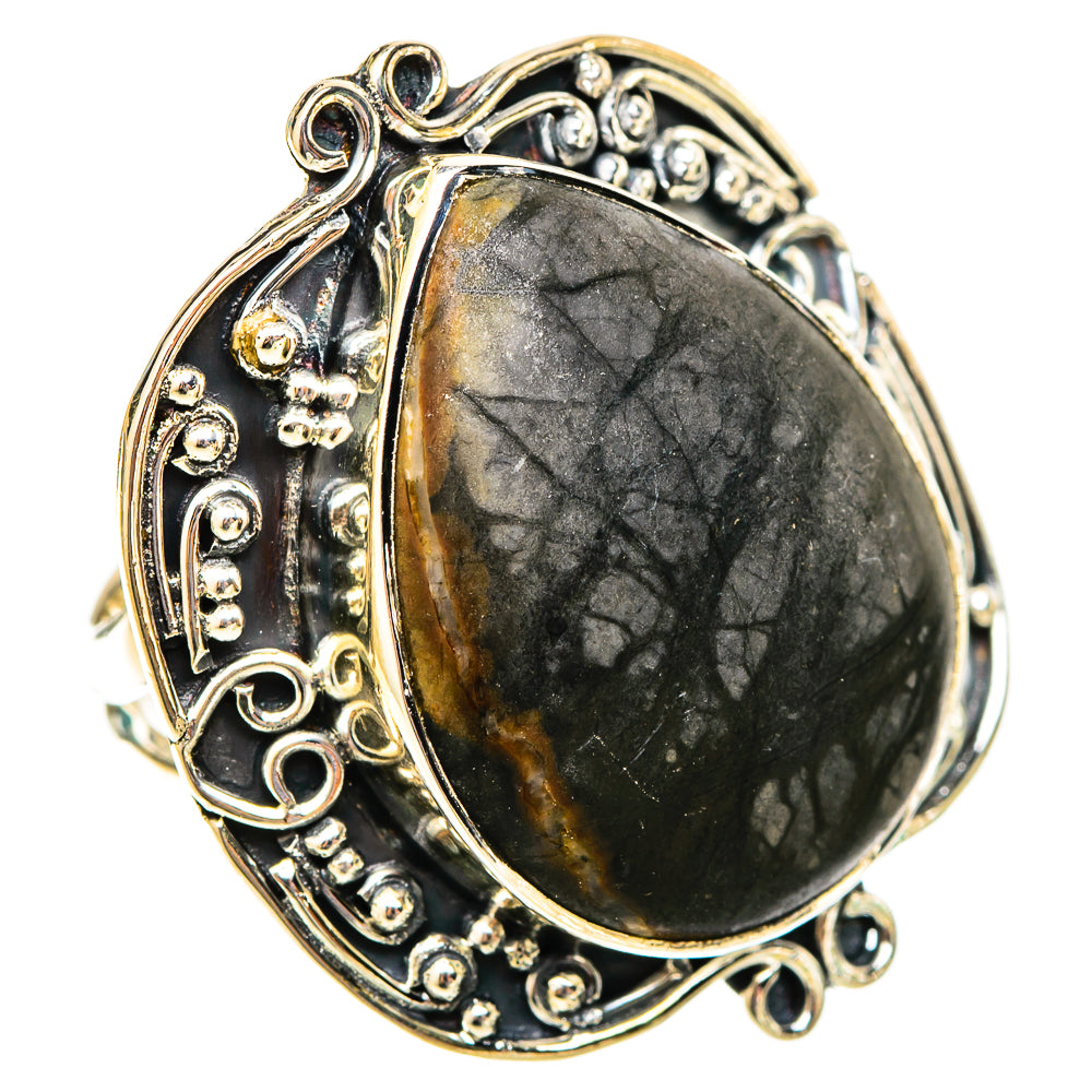 Picasso Jasper Rings handcrafted by Ana Silver Co - RING119998 - Photo 2