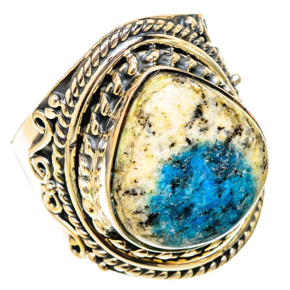 K2 Blue Azurite Rings handcrafted by Ana Silver Co - RING120021 - Photo 2
