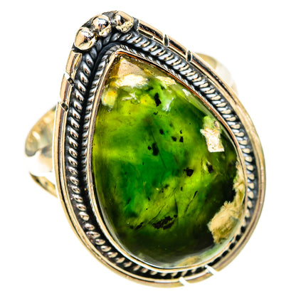 Australian Green Opal Rings handcrafted by Ana Silver Co - RING120026 - Photo 2