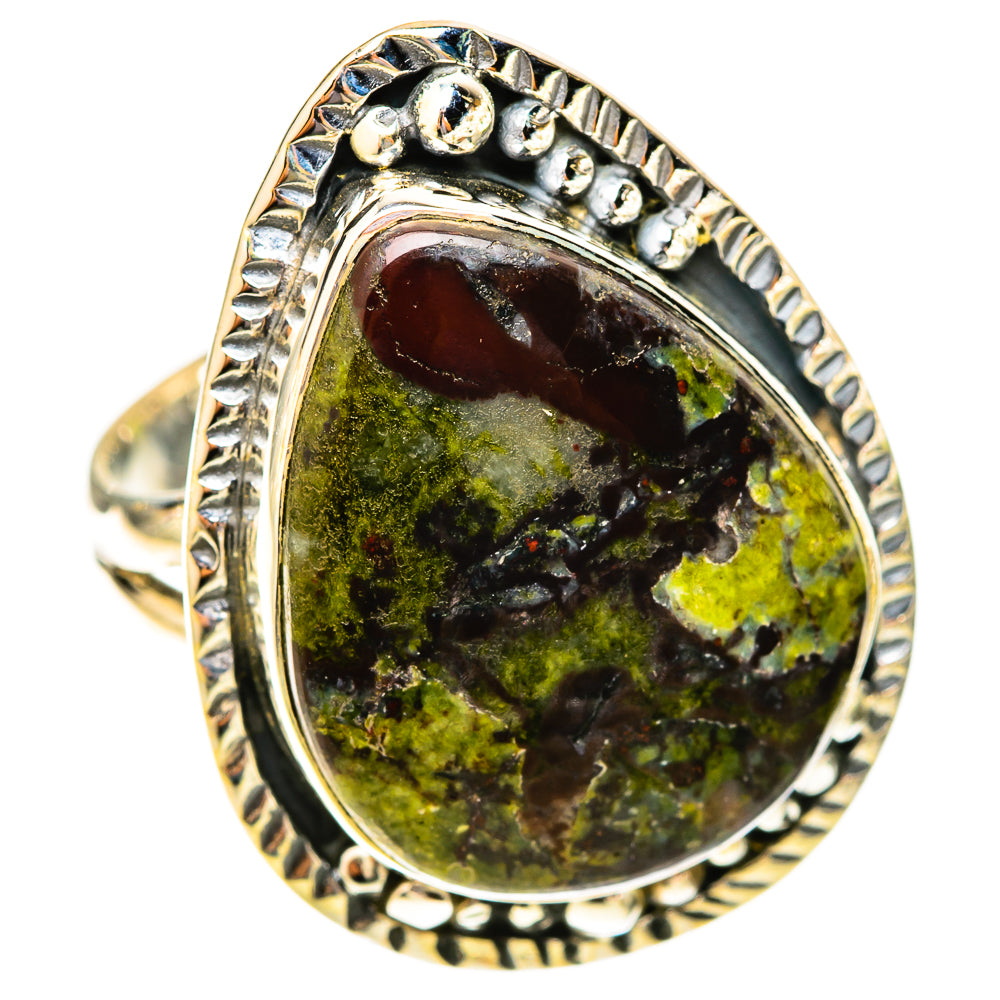 Dragon's Blood Stone Rings handcrafted by Ana Silver Co - RING120028 - Photo 2