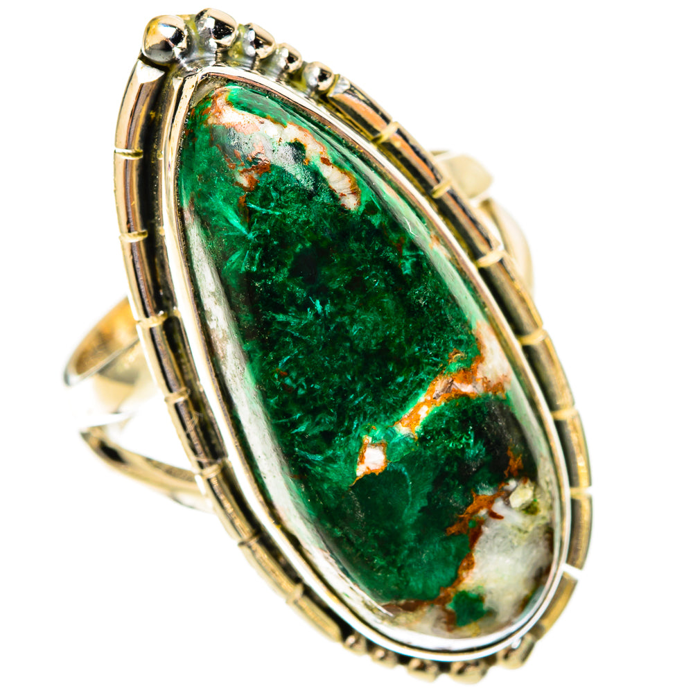 Malachite Rings handcrafted by Ana Silver Co - RING120033 - Photo 2